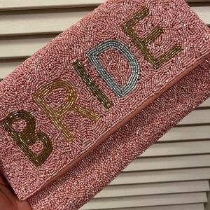Beaded Bride Clutch